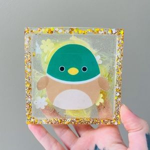 Avery or Daksa the Duck Squishmallow resin coaster